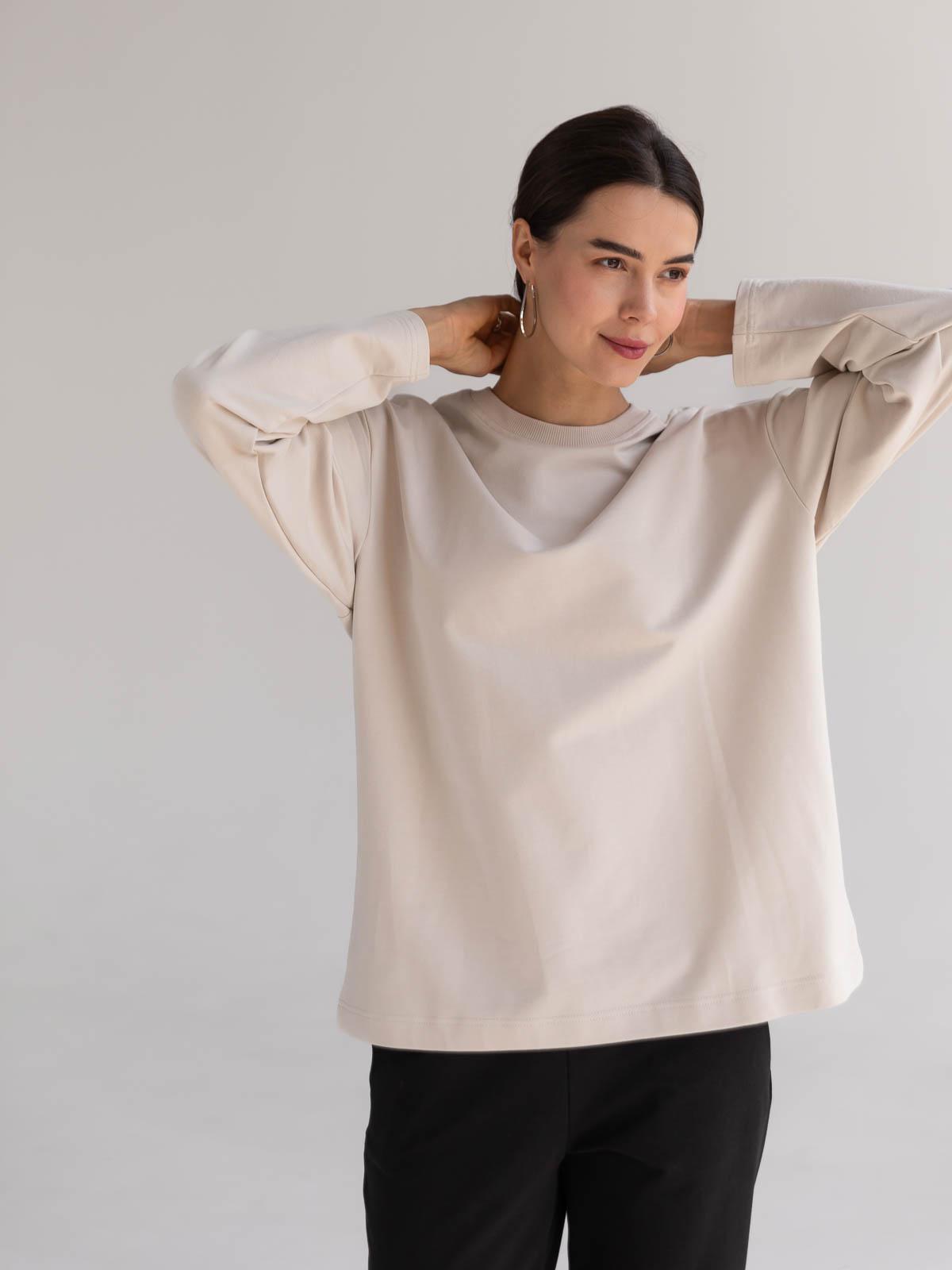 Лонгслів жіночий базовий FROMUS S/M Айворі (2638-57)