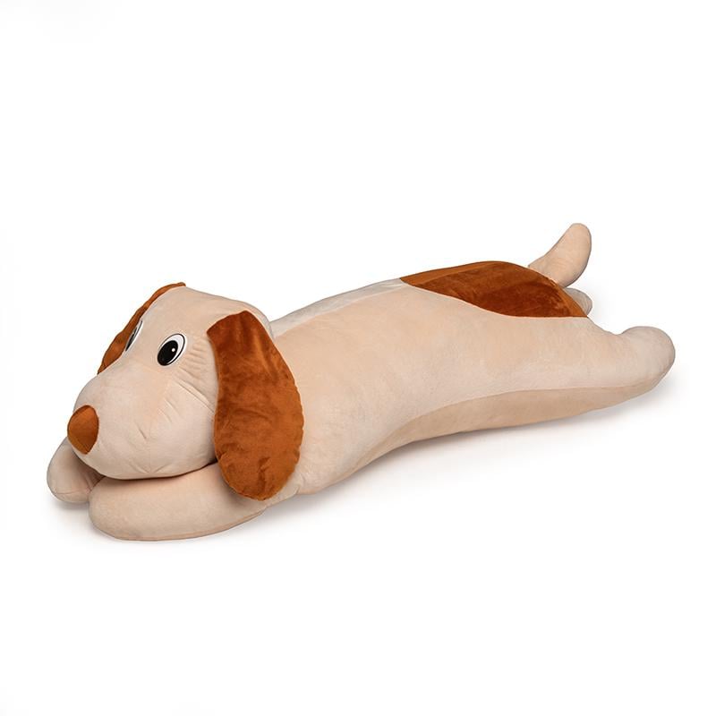 Мягкая игрушка Собака подушка-обнимашка Kospa 110 см Бежевый (1417) Мягкая игрушка Собака подушка-обнимашка Kospa 110 см Бежевый (1417)