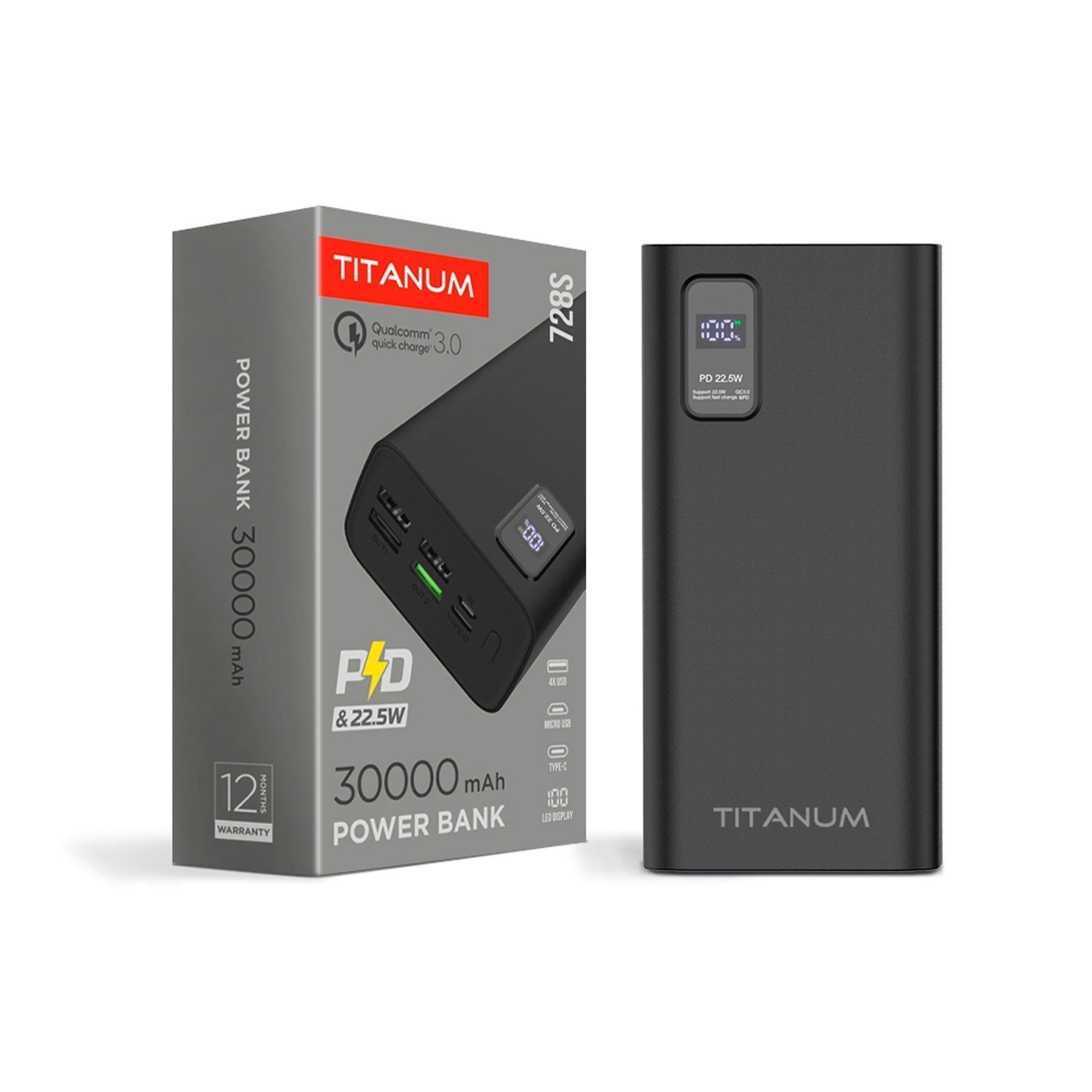 Повербанк Videx Titanum TPB728S
