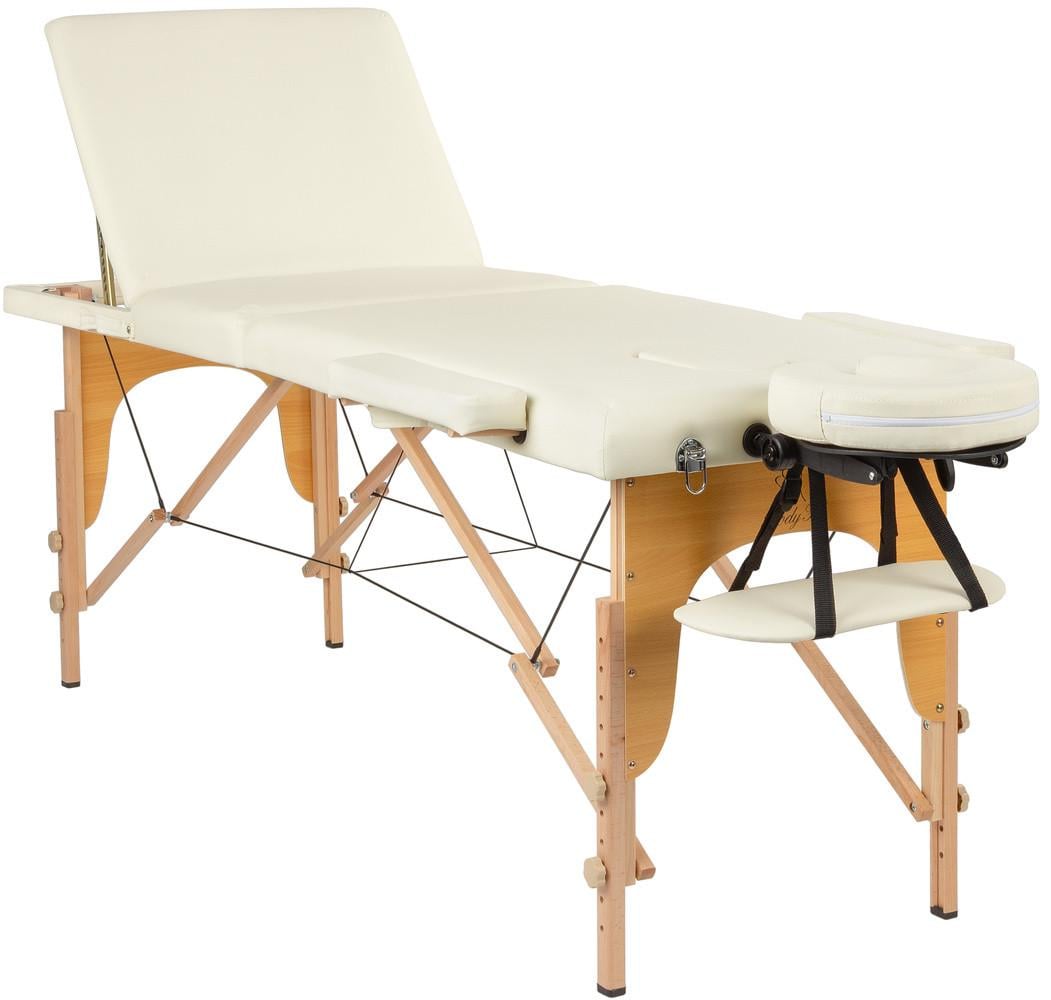 Массажный стол деревянный BodyFit 184х60 см Бежевый (32407681)