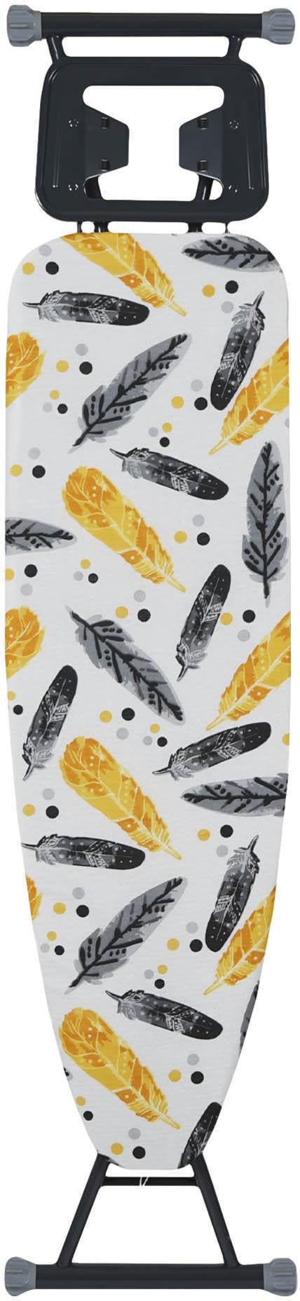 Доска гладильная EuroHome ALPINE моноблок перья 110х33 см Желто-черный (EH11033M-2) - фото 5 Доска гладильная EuroHome ALPINE моноблок перья 110х33 см Желто-черный (EH11033M-2) - фото 5