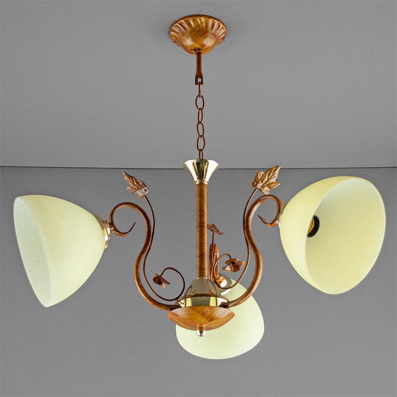 Люстра подвесная Light House LH-04/3 YL на три лампы Желтый