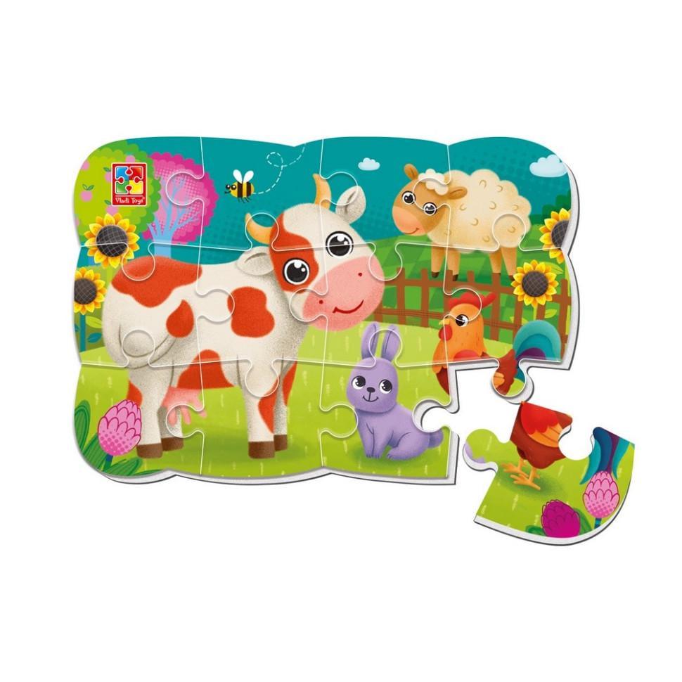 Пазл дитячий м'який магнітний Малюк зможе Ферма VT3205-89 12 ел. (RLT52230)