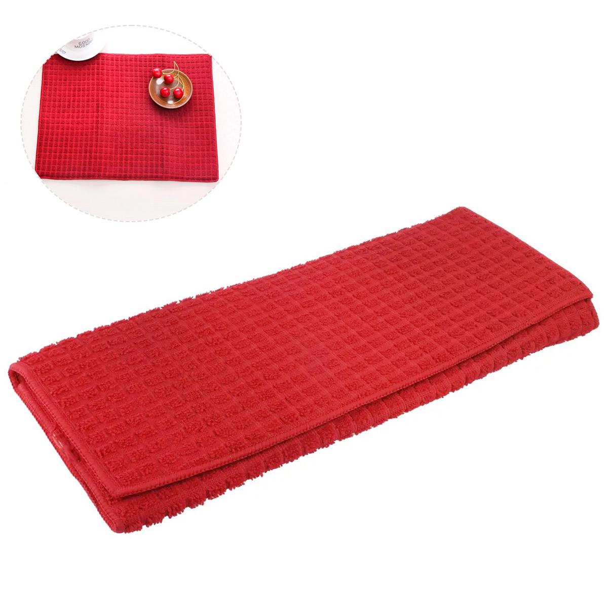 Килимок для сушки посуду 38х50см "Dish drying mat" Червоний (1001890-Red) - фото 2