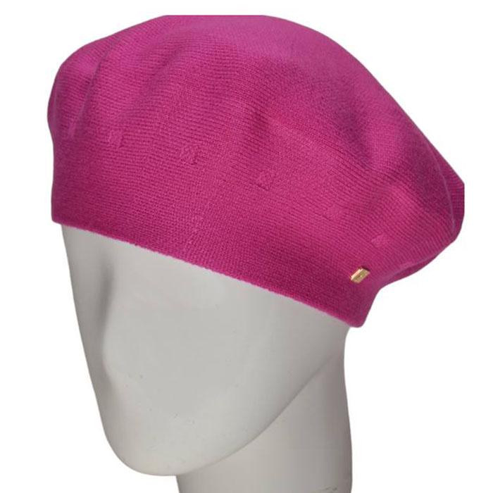 Берет жіночий подвійний Novita Етюд L р. 57-58 яскраво-рожевий