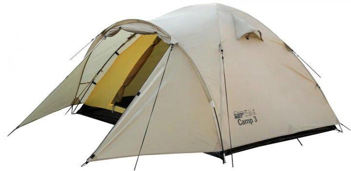 Палатка Tramp Lite Camp 2 двухместная туристическая 220х300х120 см (TLT-010-sand)