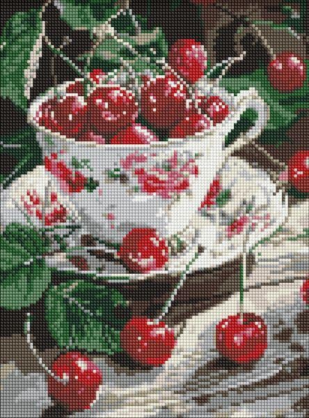 Алмазна мозаїка Ideyka Вишнева насолода 30x40 см (Id-AMO8117)