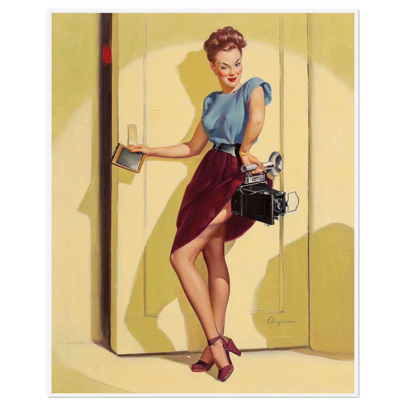 Постер ретро Пін-Ап Гарний кадр 1948 49x61 см (0215)