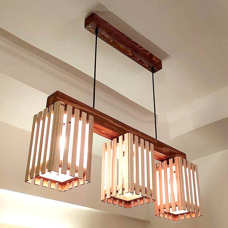 Подвесной светильник из дерева Тамори Савоярди/Бланже (ЛЮС-00361501)