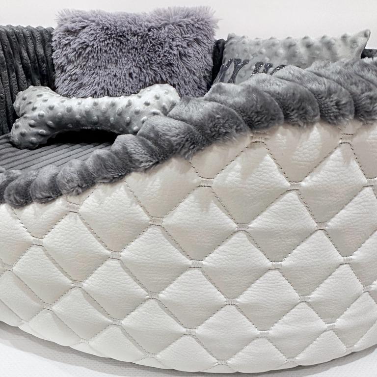 Лежанка для собак Amore mio Cane Брістоль до 16 кг 60х55х19 см (ОВ-0044) - фото 2 Лежанка для собак Amore mio Cane Брістоль до 16 кг 60х55х19 см (ОВ-0044) - фото 2