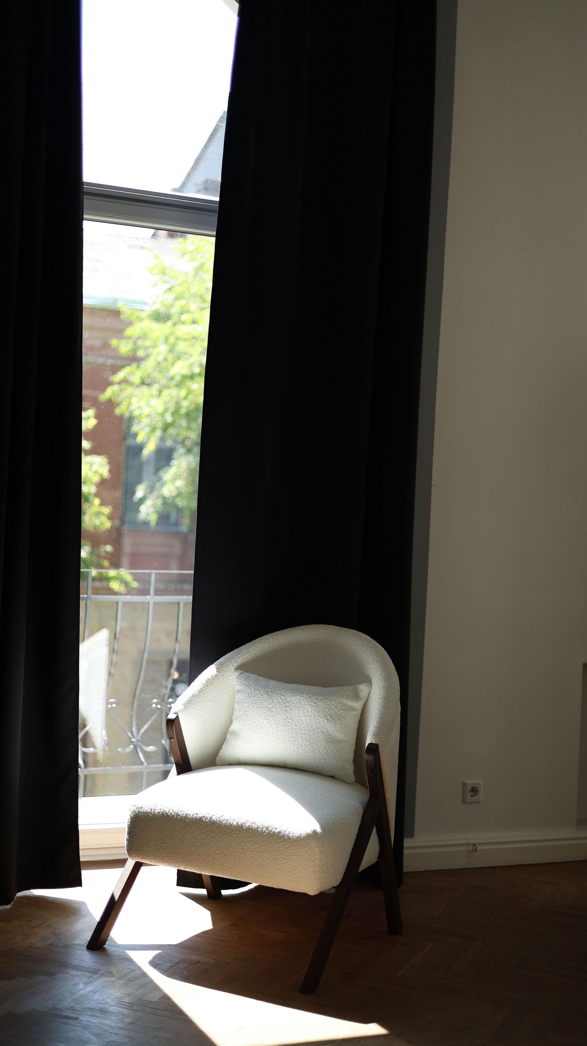 Мягкое кресло Garz Scandi ткань/дерево Белый - фото 4