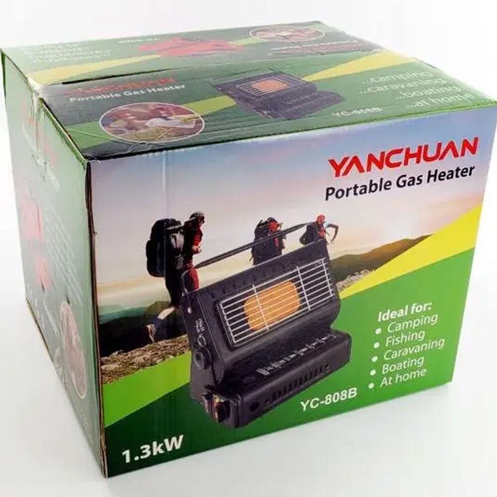 Газовий обігрівач плита HOME YC-808B 2в1 Happy - фото 3 Газовий обігрівач плита HOME YC-808B 2в1 Happy - фото 3