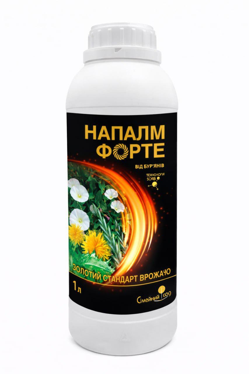 Напалм Форте 1л гербіцид калійна сіль гліфосату Напалм Форте 1л гербіцид калійна сіль гліфосату