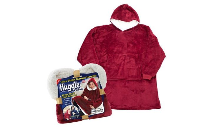 Плед-толстовка з капюшоном Huggle Hoodie (ma153bordo) - фото 4