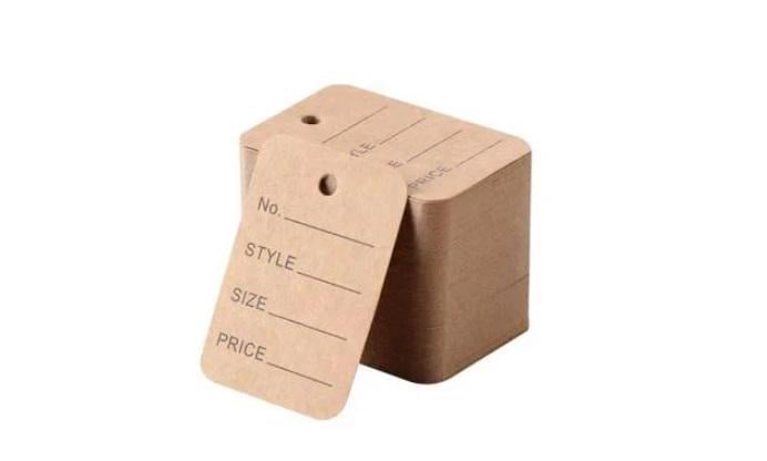 Бірка картонна для одягу Сraft 50х35 мм 100 шт.