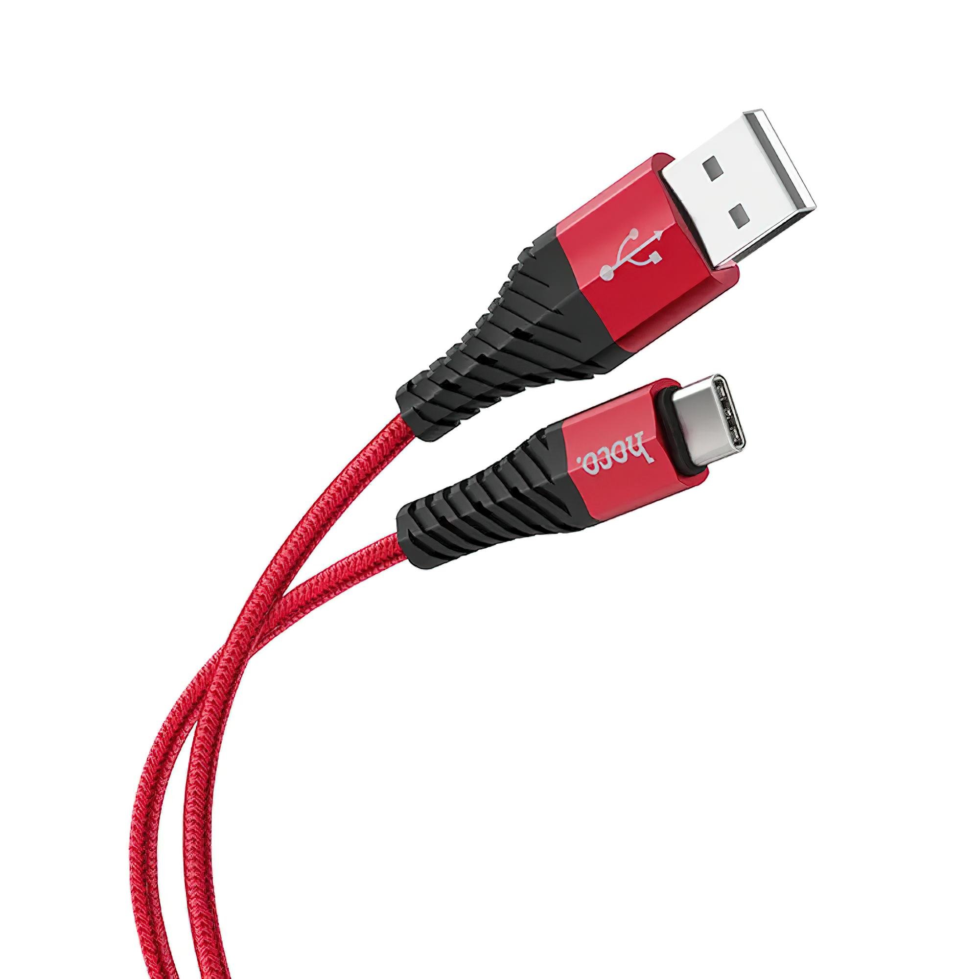 Кабель Type C Hoco X38 Data cable Красный (1009008-Red) - фото 2