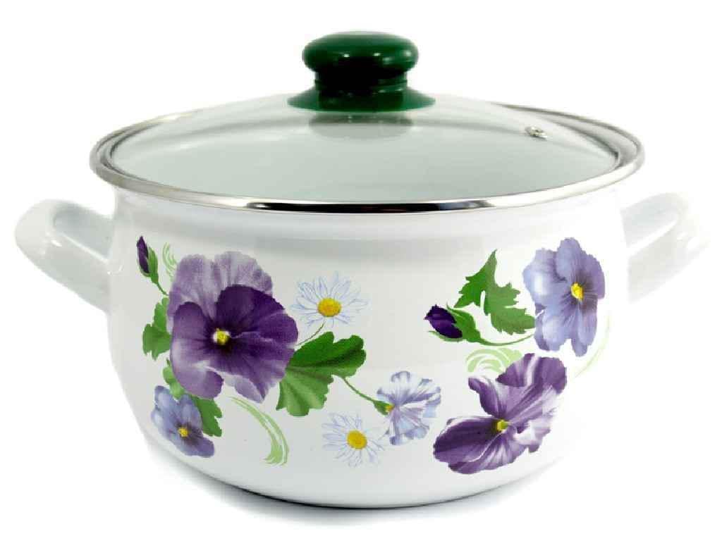 Кастрюля Interos Фиалка 4 л d 20 см (Т 2999 00073184)