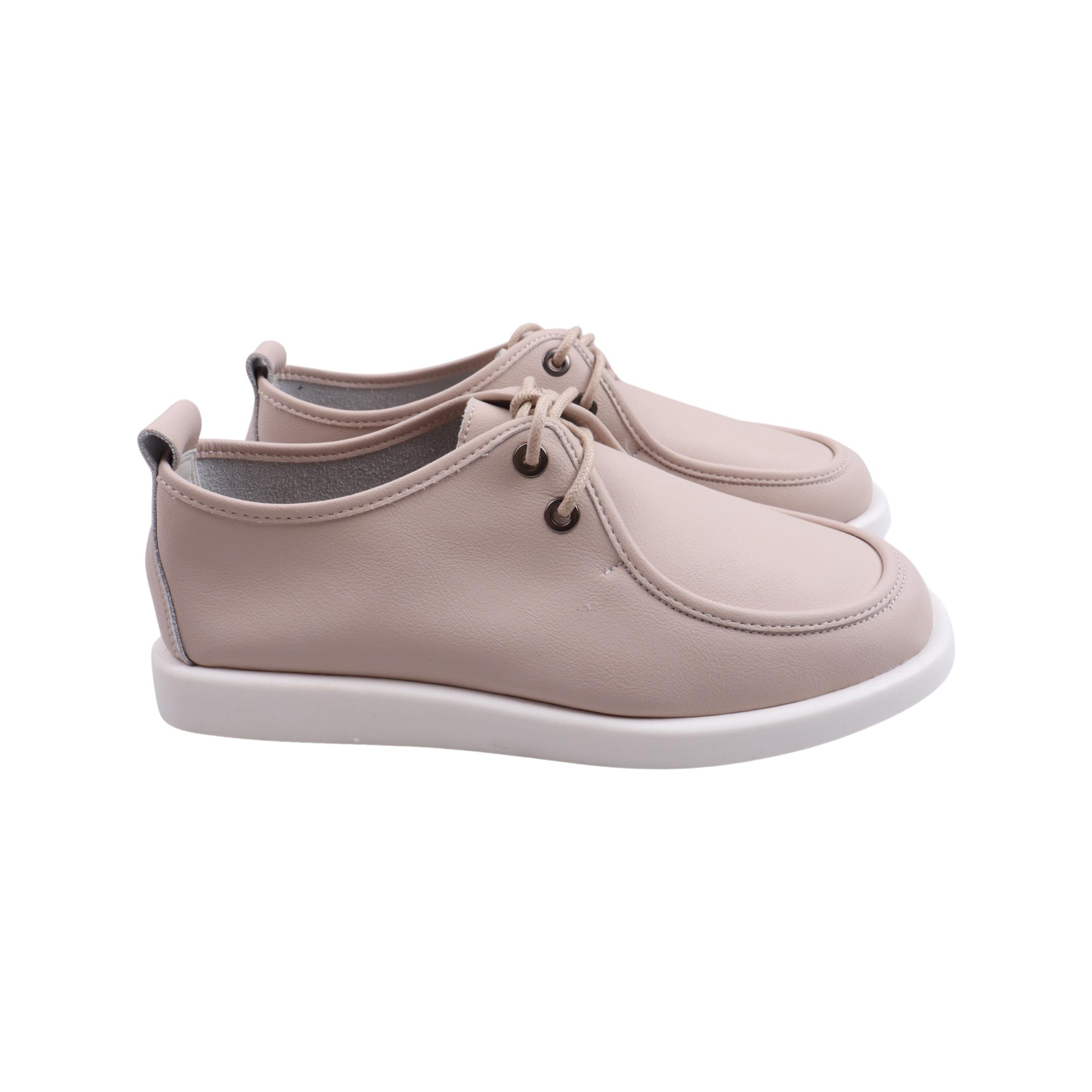 Туфли женские Farinni из кожи р. 37 Бежевый (364-23DTC)