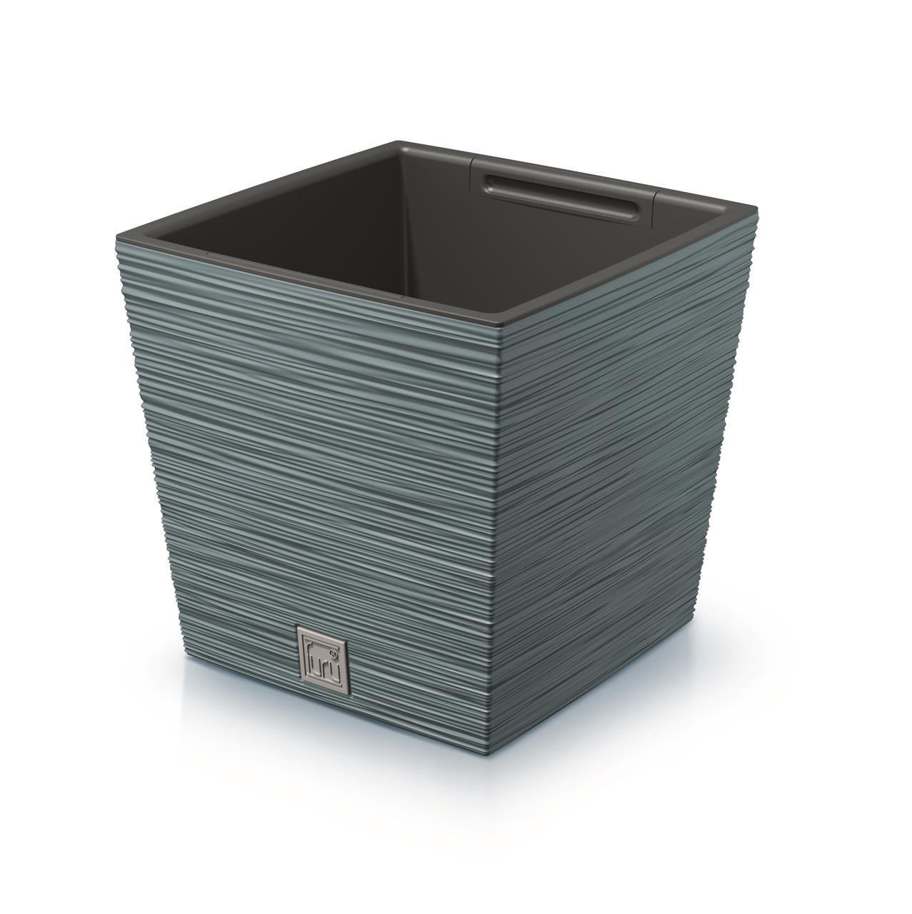 Горшок цветочный Prosperplast Furu Square Low 7,5/10 л Синий (CNT00012408)