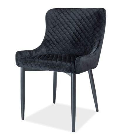 Стілець обідній COLLIN VELVET 500х460х830 мм Чорний