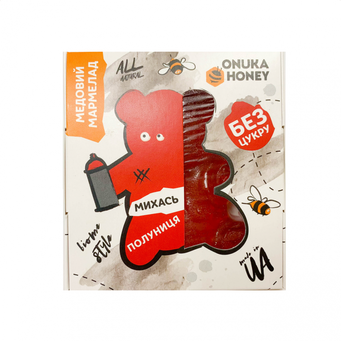 Мармелад медовый Onuka Honey клубника 100 г (2537726403)