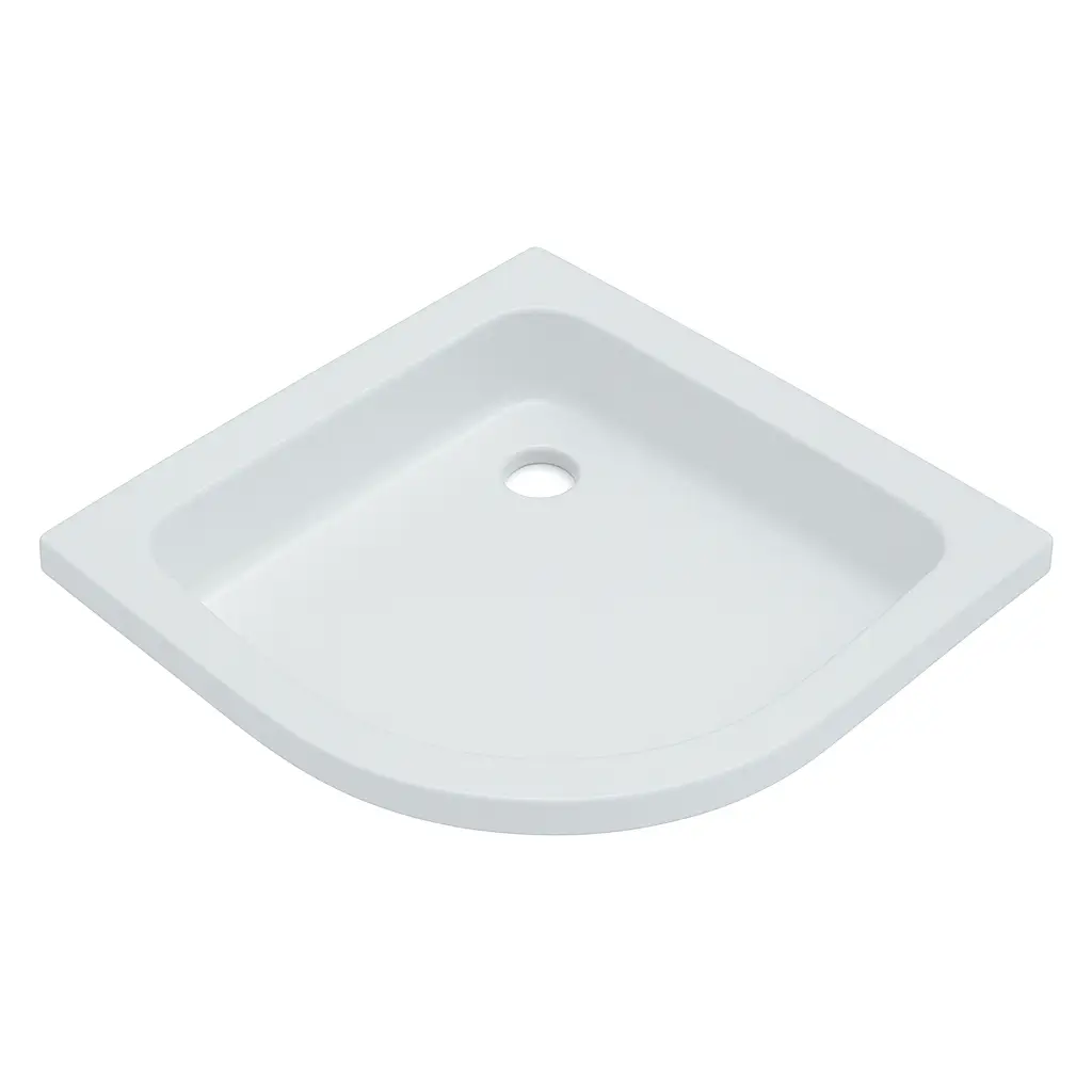 Комплект душевой поддон для установки KO&PO 208 80х80 см карниз для душа 80х80 см сифон для поддона (208-80-2)