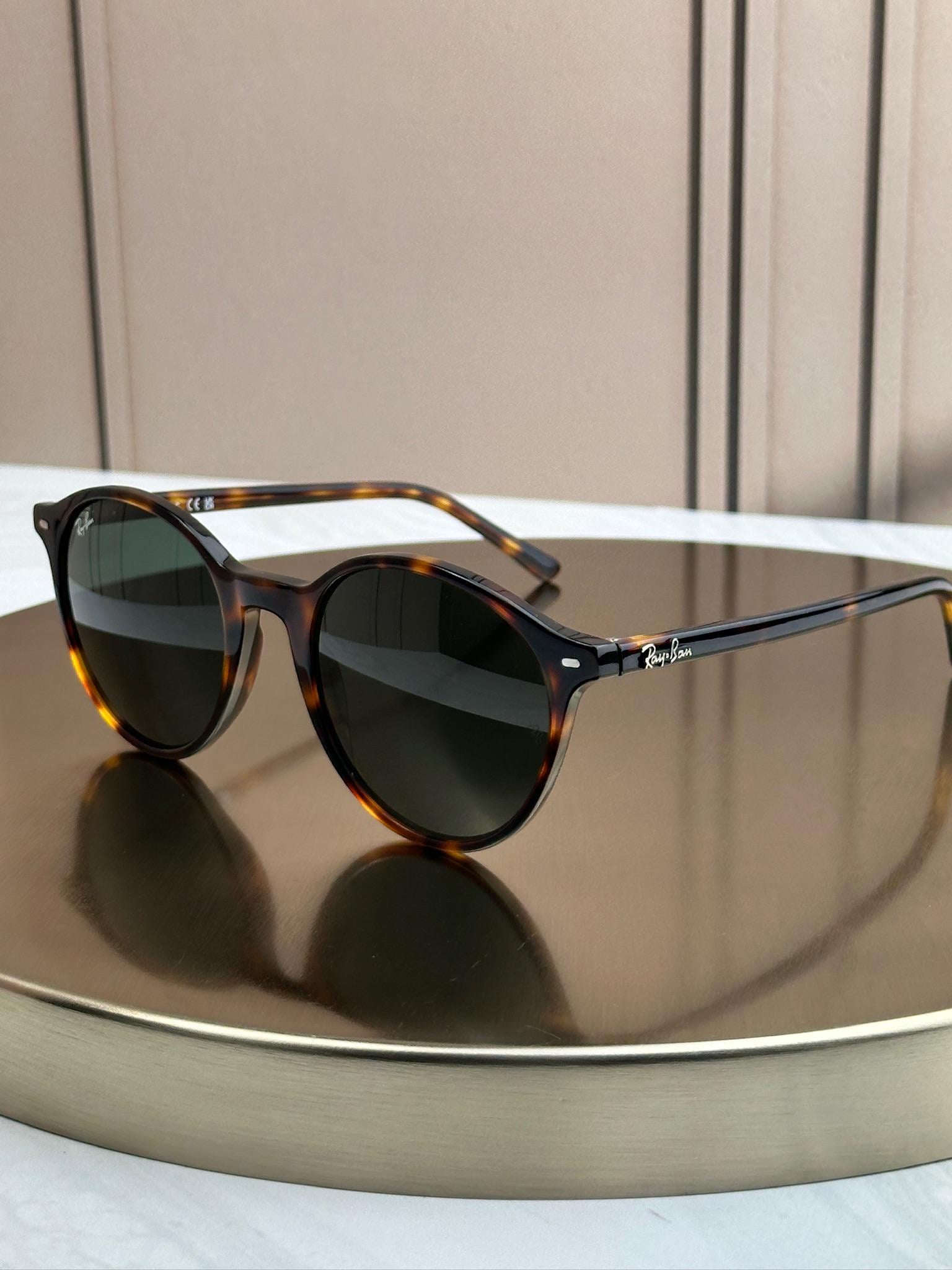 Солнцезащитные очки RAY-BAN Bernard RB2230 Гавана-зеленая линза G15 круглые
