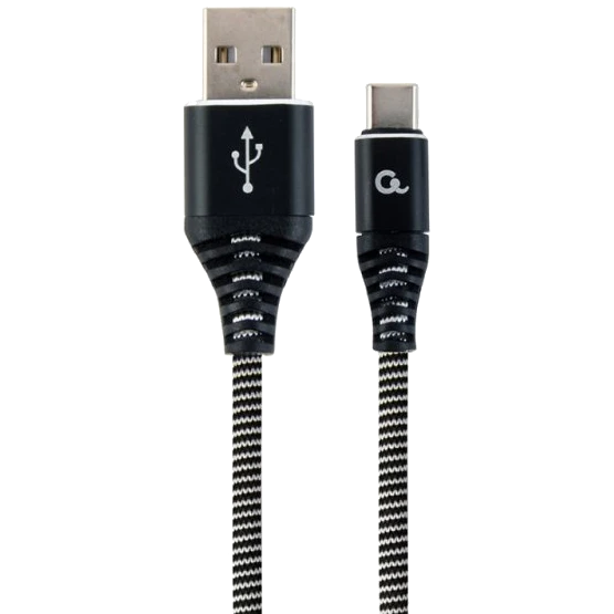 Кабель для зарядки и передачи данных Cablexpert CC-USB2B-AMCM-1M-BW USB A – USB Type-C 1 м Black