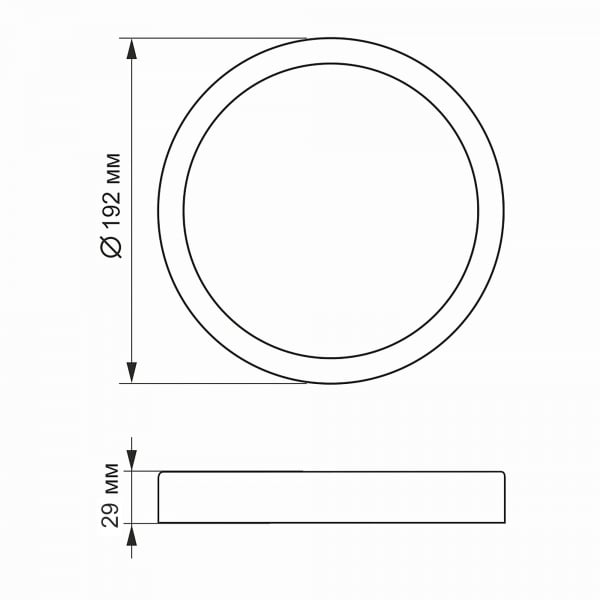 Світильник круглий Videx накладний 18 W/5000 K Black - фото 5 Світильник круглий Videx накладний 18 W/5000 K Black - фото 5