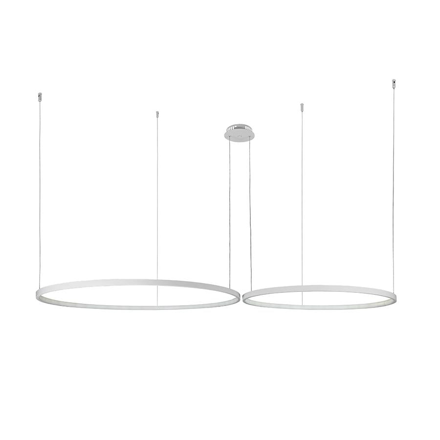 Люстра подвесная светодиодная Levistella 7529832-2B 800/1000 мм Белый