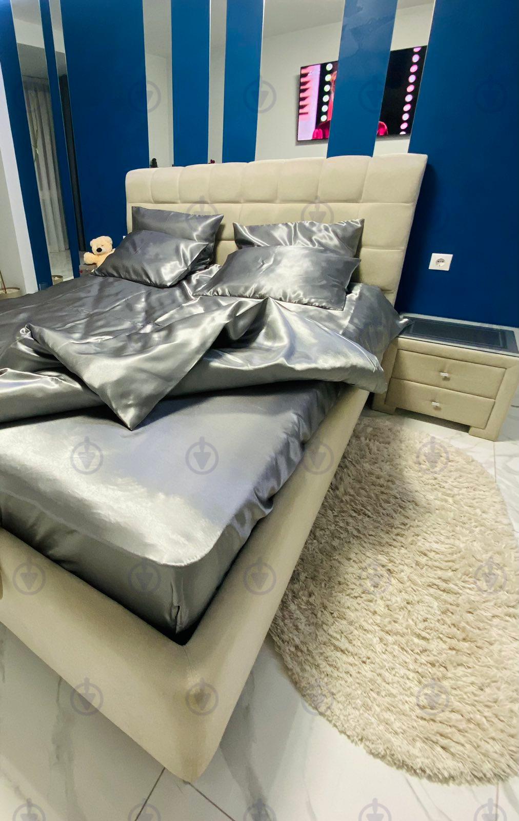 Комплект постільної білизни Moka Textile полуторний 4 наволочки 50х70 см/70х70 см Сріблий (2552737153) - фото 9 Комплект постільної білизни Moka Textile полуторний 4 наволочки 50х70 см/70х70 см Сріблий (2552737153) - фото 9