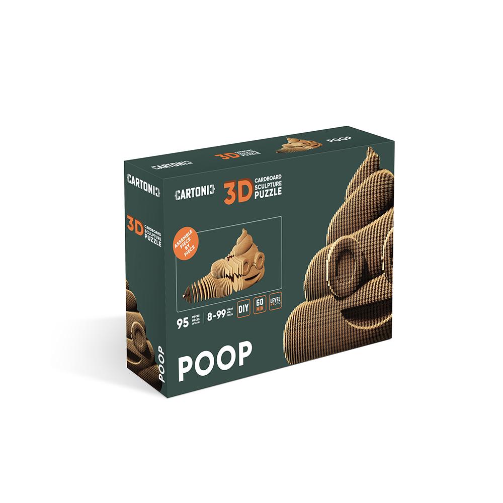 Картонный конструктор Cartonic 3D Puzzle POOP (8987175) - фото 3