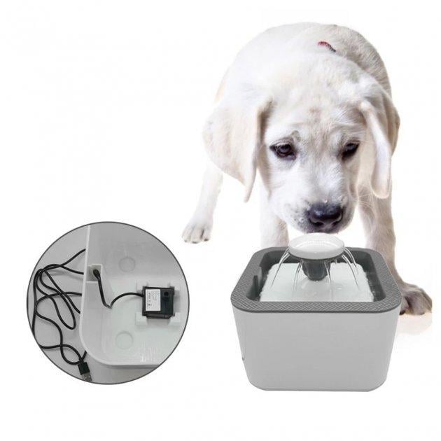 Автоматическая поилка для животных Pet Water Dispenser со встроенным фильтром 2,5 л (1e6f1ce2) - фото 2