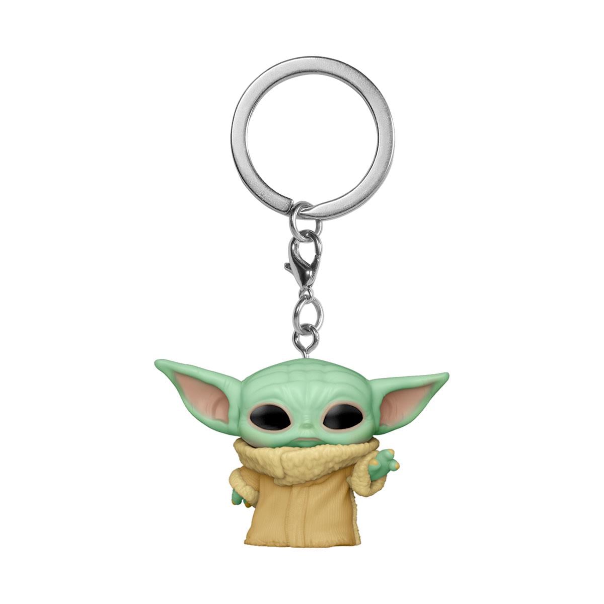 Дитяча ігрова фігурка Funko POP на кліпсі The Mandalorian Grogu колекційна Зелений (53043)