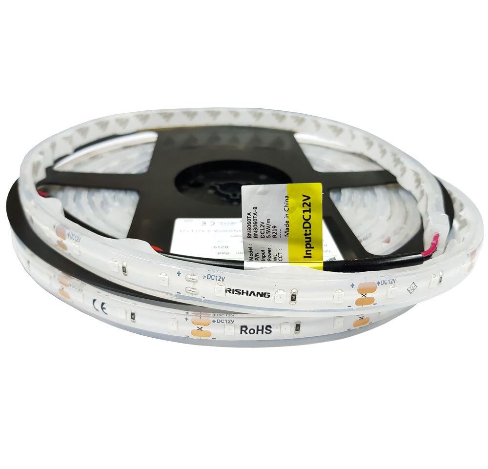 Светодиодная лента 2835-60-IP67-R-10-12 RN3060TA-B Красный (17028)