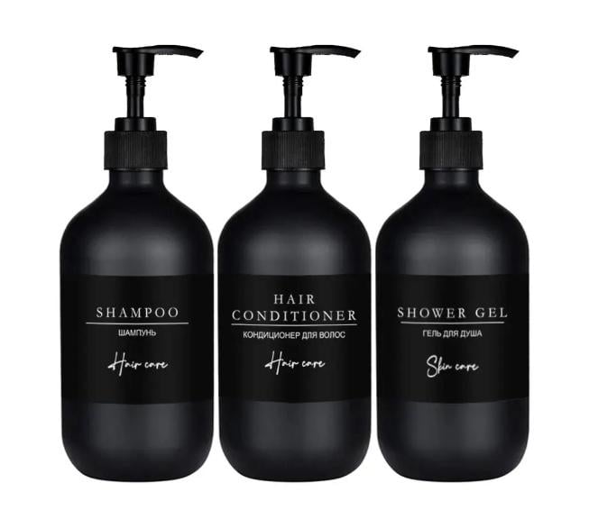 Набор диспенсеров 3 шт. 500 мл Черный (2077978332)