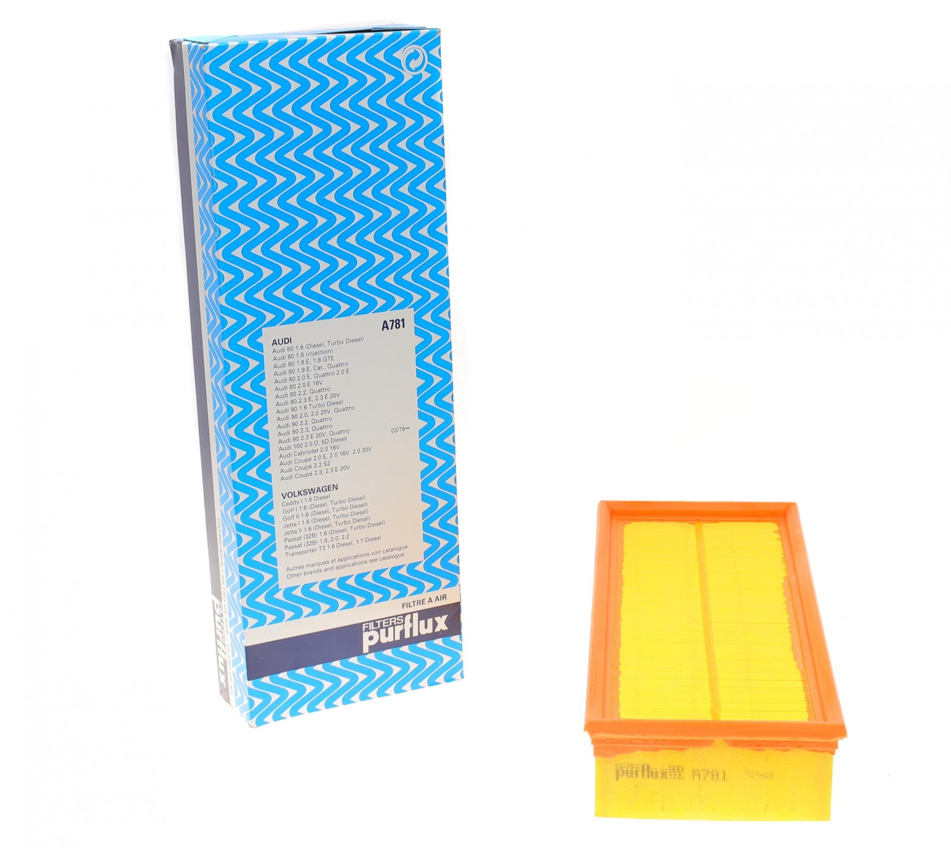 Фильтр воздушный PURFLUX для Audi 80- (A781)