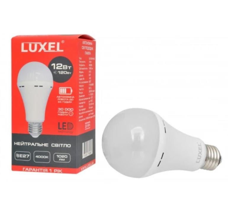 Светодиодная лампа автономная Luxel A70 12W 220V E27 (064-NEL 12W) - фото 2 Светодиодная лампа автономная Luxel A70 12W 220V E27 (064-NEL 12W) - фото 2