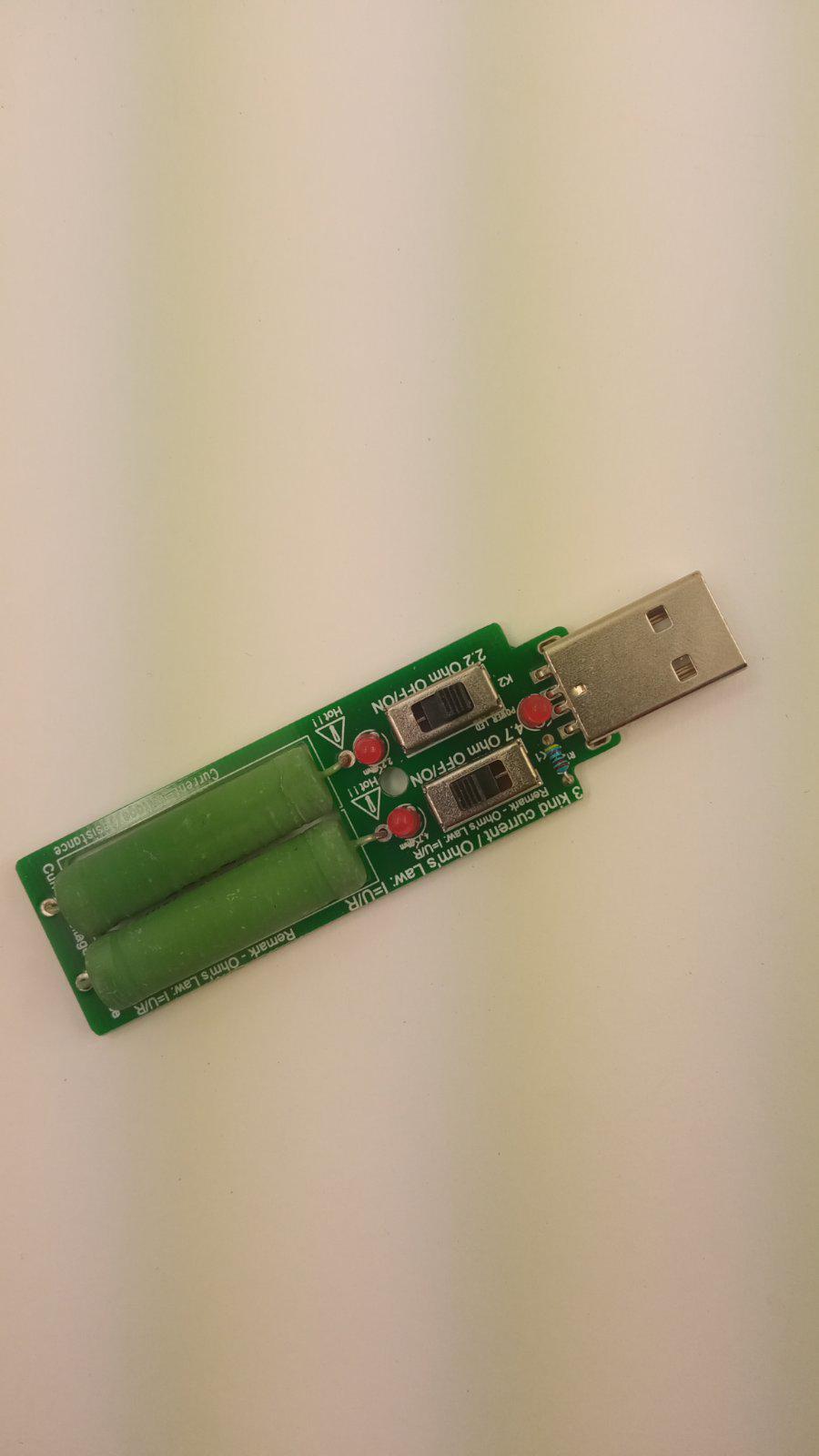 Резистор нагрузки 3 kind current USB на 1A