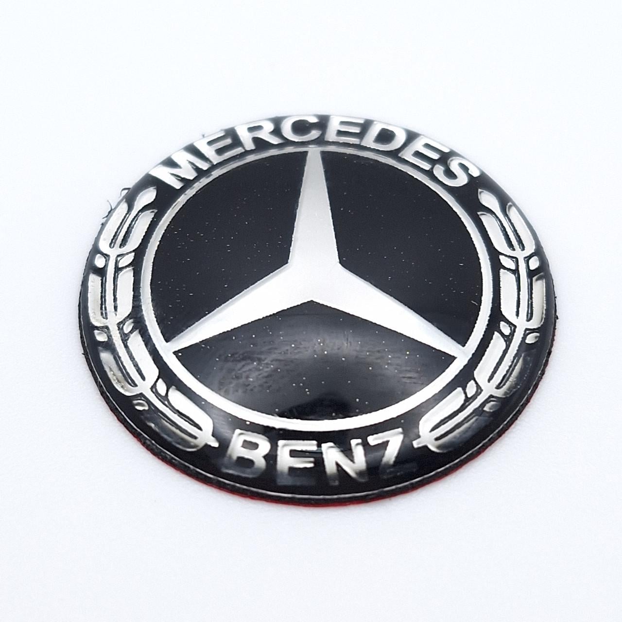 Эмблема на джойстик Mercedes Benz Серебристый/Черный (2357021253)