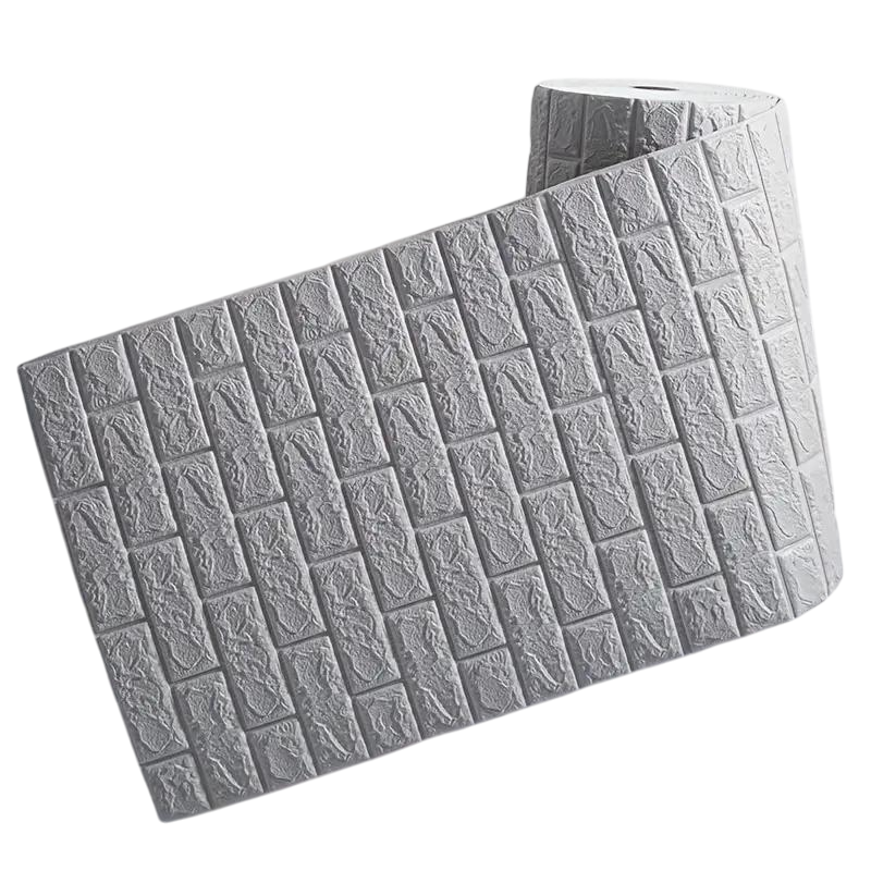 3D-рулон декоративна самоклеюча під цеглу 5000x700x3 мм Сірий (BN3-006-5) - фото 1 3D-рулон декоративна самоклеюча під цеглу 5000x700x3 мм Сірий (BN3-006-5) - фото 1