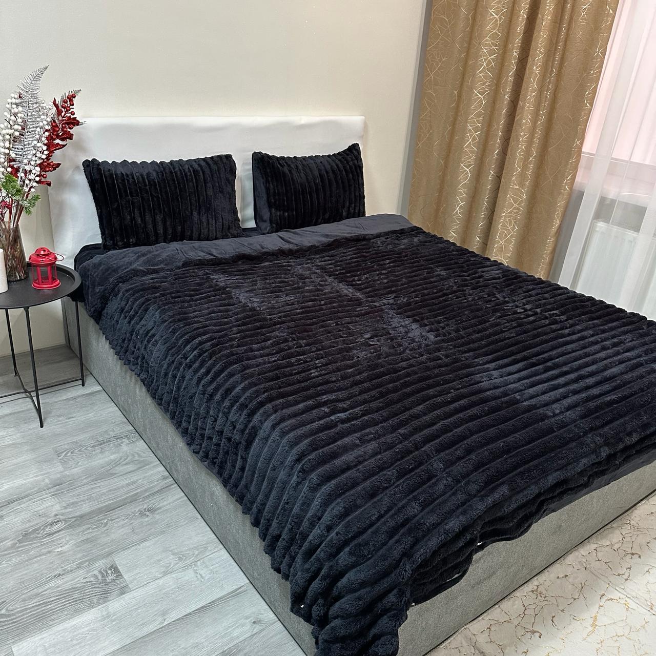 Комплект постільної білизни Шарпей мікрофібра наволочки 50х70 см 2 шт. Чорний (29356762) - фото 10