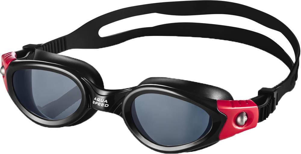 Очки для плавания Aquaspeed Pacific 6140 Черно-красный (5908217661401)