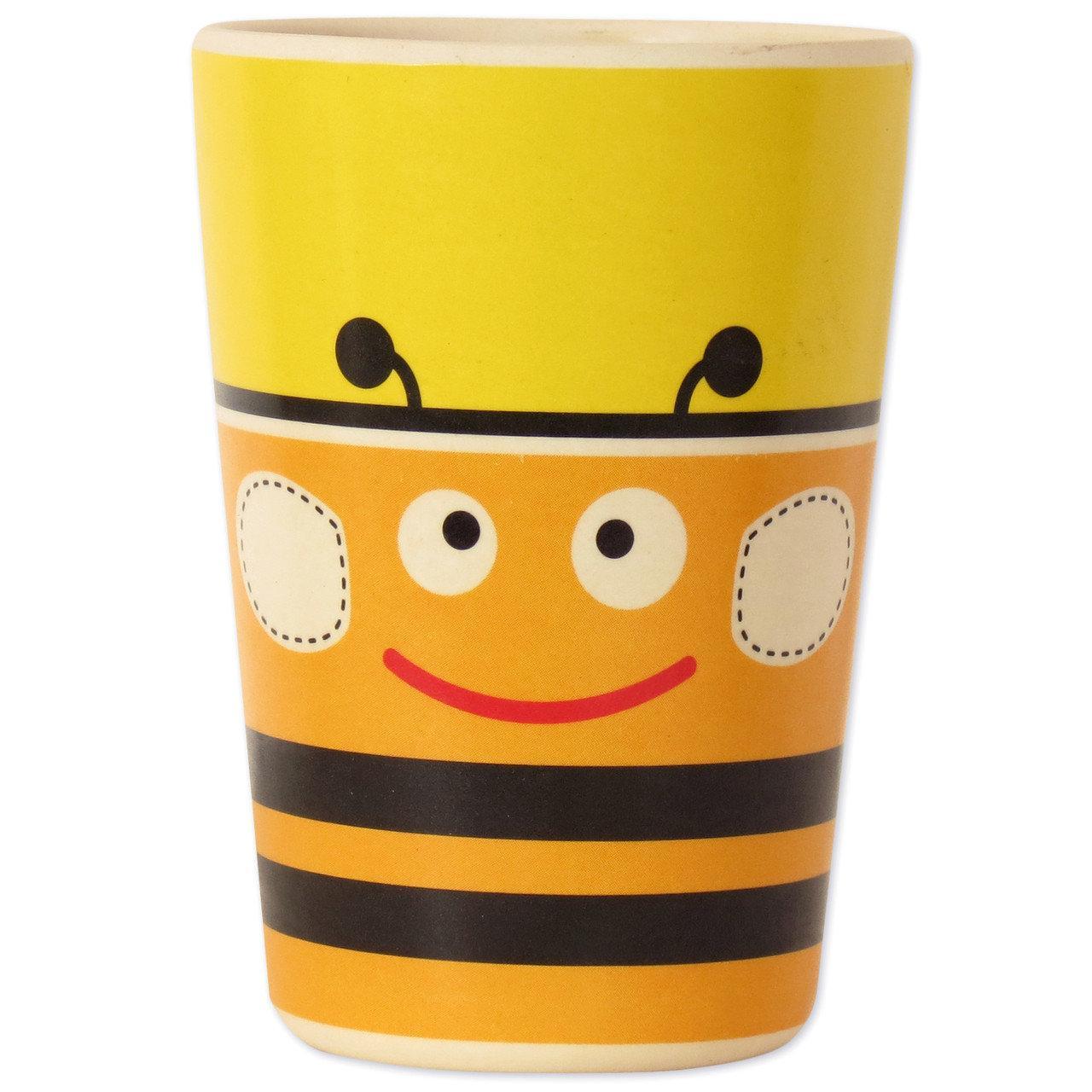 Набор детской бамбуковой посуды Stenson MH-2770-3 пчелка, 5 пр. - фото 8