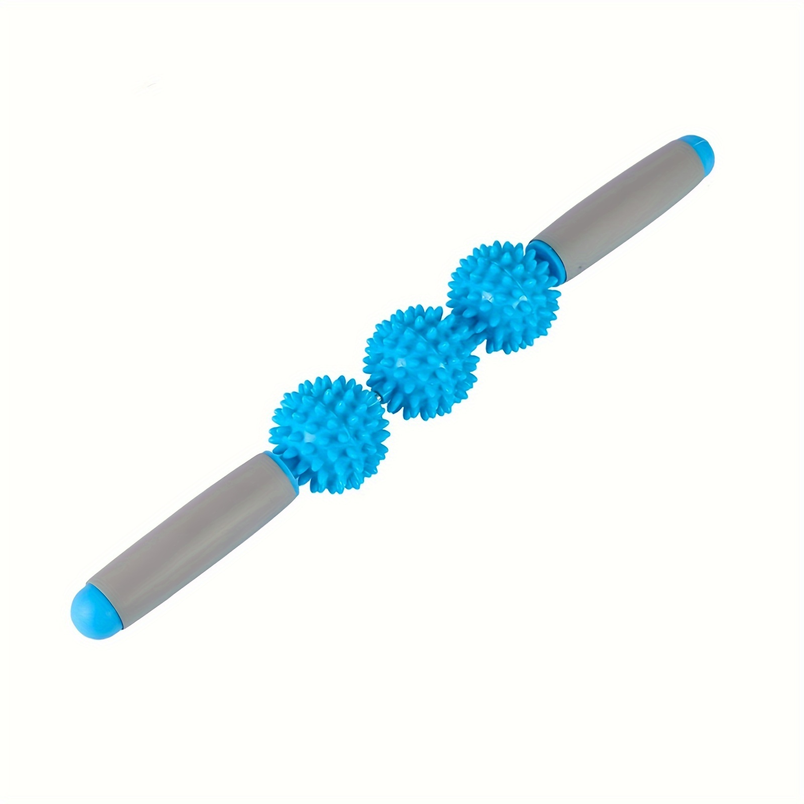 Ролик массажный Massage Stick AND 5284 с прорезиненными ручками антицеллюлитный 3 шарика 41 см (opt-104292)