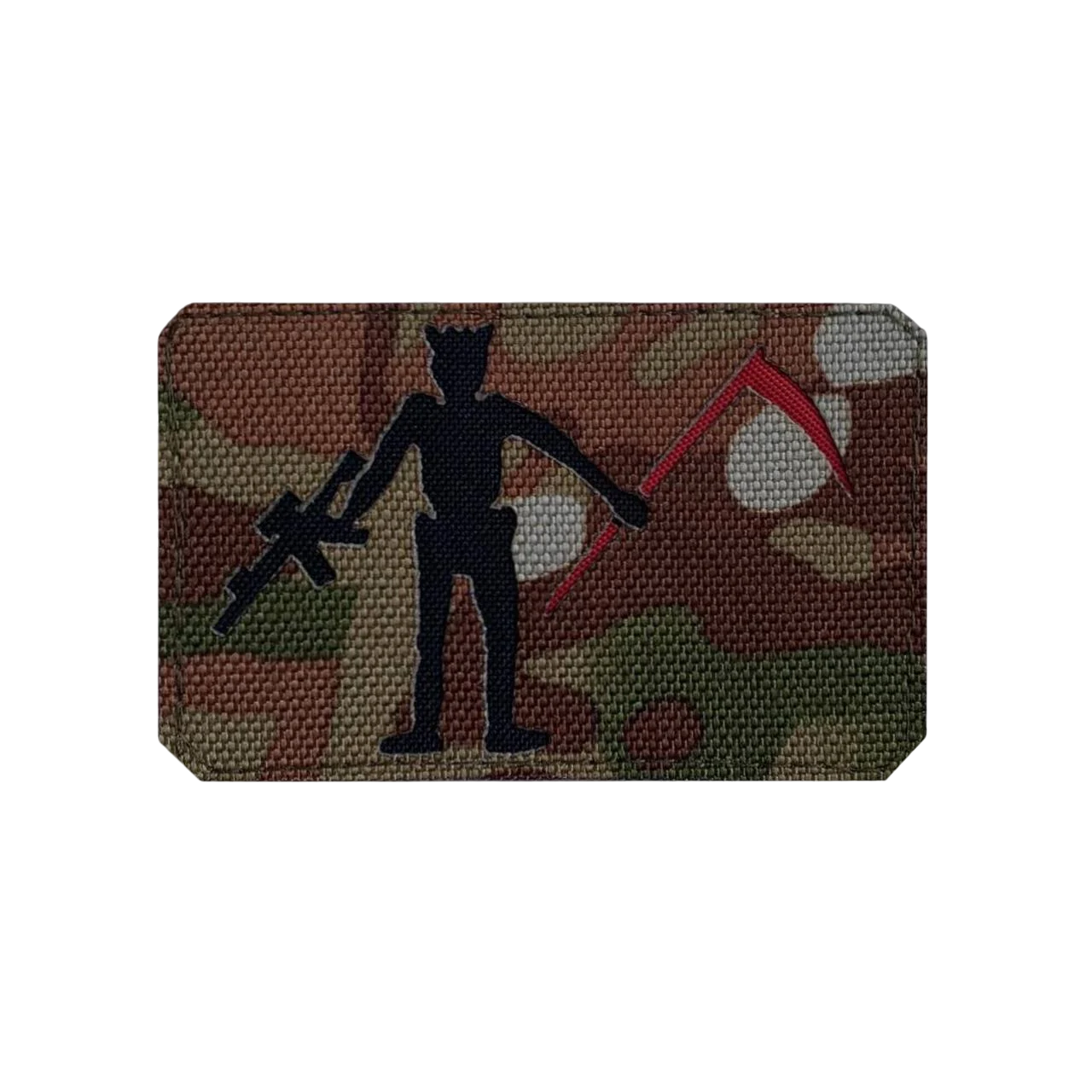 Шеврон на липучке Laser Cut ROP340 Черная Борода Штурмовик 50х80 мм Мультикам/Чорный (1179)