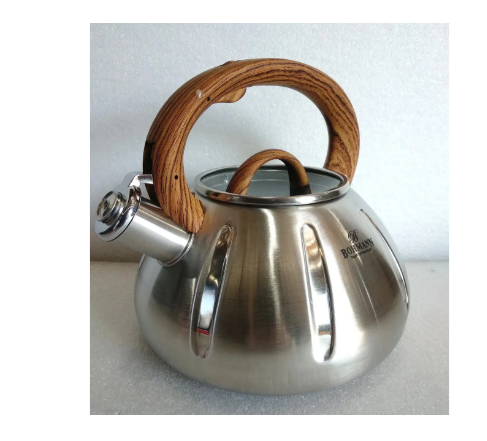 Чайник зі свистком Bohmann для газової та індукційної плити 3 л (9918wood) - фото 4 Чайник зі свистком Bohmann для газової та індукційної плити 3 л (9918wood) - фото 4