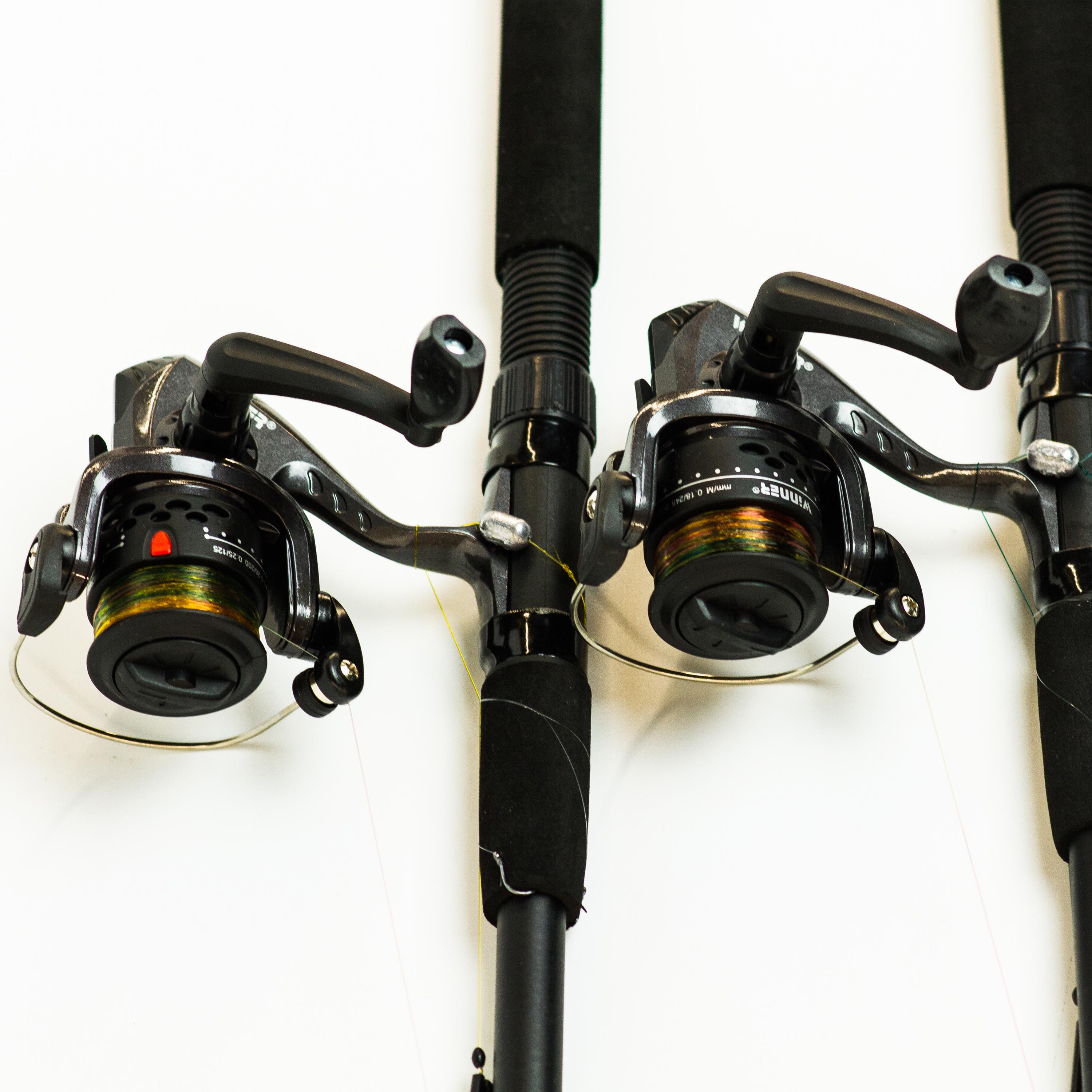 Удочки дальнего заброса 2,4 м 2 шт. в сборе с катушкой + подставки - фото 2 Удочки дальнего заброса 2,4 м 2 шт. в сборе с катушкой + подставки - фото 2