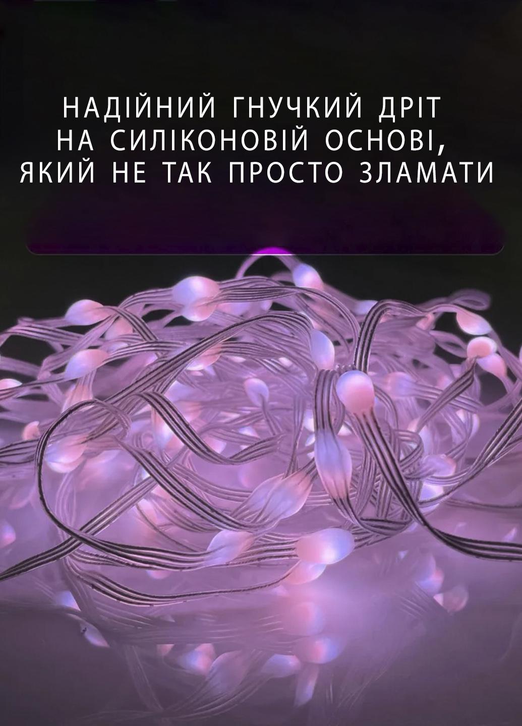 Светодиодная лента-гирлянда RGB USB питание с приложением и пультом управления 10 м Белый (66544) - фото 5