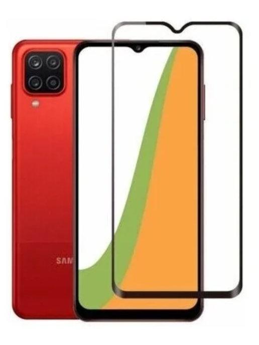 Защитное стекло для Samsung A12 полная проклейка экрана